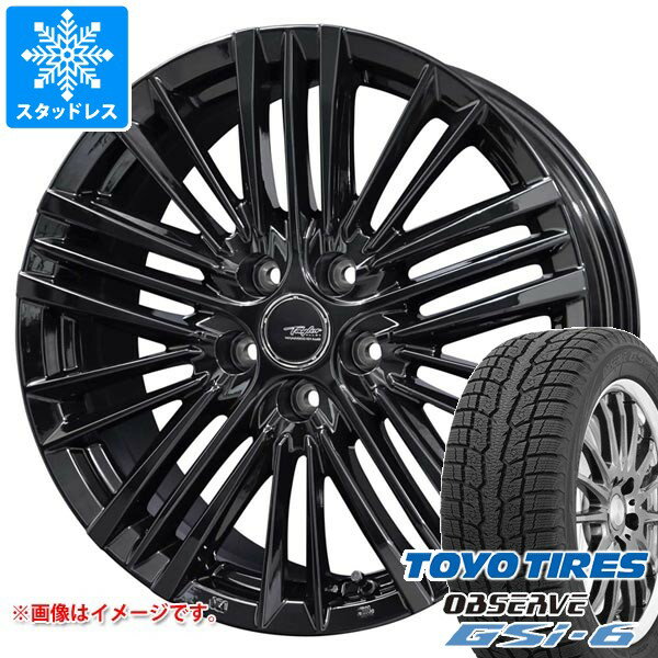 【タイヤ交換対象】トヨタ 40系アルファード用 スタッドレス トーヨー オブザーブ GSi-6 225/60R18 100Q テイラー TL1 タイヤホイール4本セット