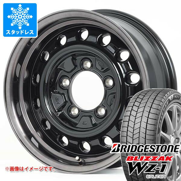 【タイヤ交換対象】スズキ ジムニーノマド JC74W用 スタッドレス ブリヂストン ブリザック WZ-1 195/80R15 96Q 2025年10月発売サイズ アピオ ワイルドボア D タイヤホイール4本セット