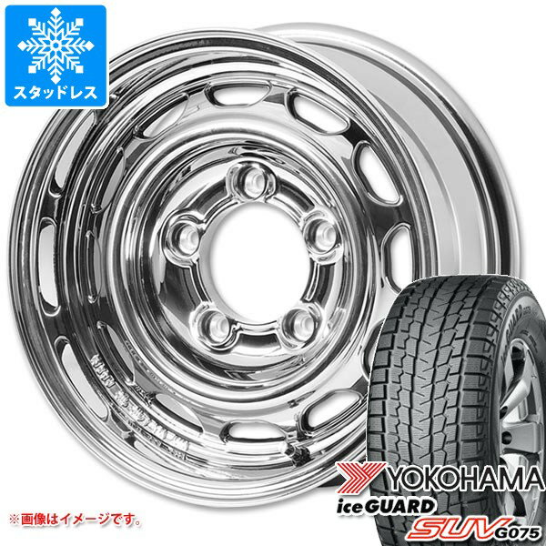 【タイヤ交換対象】スズキ ジムニー用 スタッドレス ヨコハマ アイスガード SUV G075 6.50R16 LT 97/93Q アピオ ワイルドボア ベンチュラ タイヤホイール4本セット