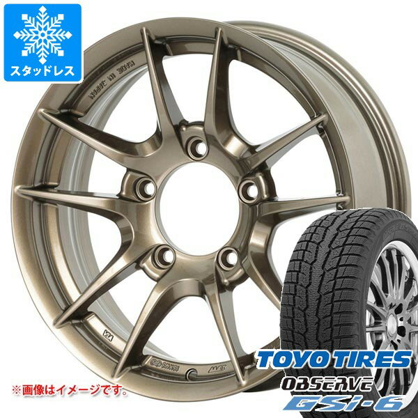 【タイヤ交換対象】5本セット スズキ ジムニー用 スタッドレス トーヨー オブザーブ GSi-6 175/80R16 91Q アピオ ワイルドボア Z タイヤホイール5本セット