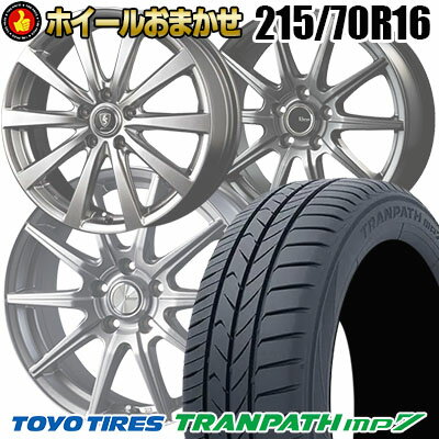 215/70R16 100H トーヨー タイヤ TRANPATH mp7 SELECT WHEEL ホイールおまかせ サマータイヤホイール4本セット【取付対象】
