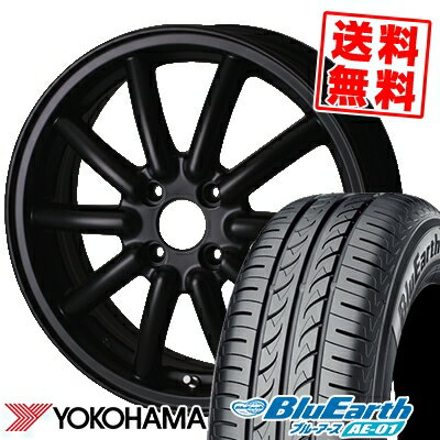 165/55R14 72V YOKOHAMA ヨコハマ BluEarth AE-01 ブルーアース AE01 ALGERNON Fenice RX1 アルジェノン フェニーチェ RX1 サマータイヤホイール4本セット【取付対象】