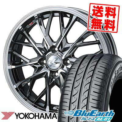 185/55R15 82V ヨコハマ BluEarth AE-01 LEONIS MV サマータイヤホイール4本セット 【取付対象】