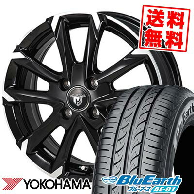 155/65R14 75S YOKOHAMA ヨコハマ BluEarth AE-01 JP STYLE MJ-V ジェイピースタイル MJ-V サマータイヤホイール4本セット 【取付対象】