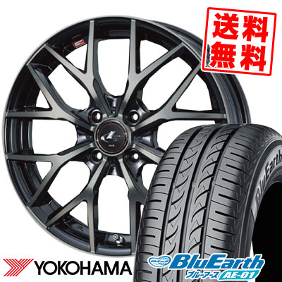 155/65R14 75S YOKOHAMA ヨコハマ BluEarth AE-01 ブルーアース AE01 weds LEONIS MX ウェッズ レオニス MX サマータイヤホイール4本セット【取付対象】