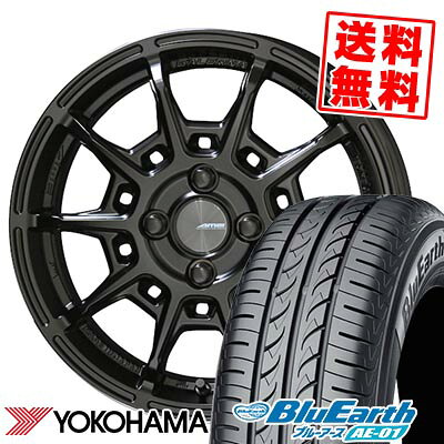 185/55R15 82V YOKOHAMA ヨコハマ BluEarth AE-01 GALERNA REFINO ガレルナ レフィーノ サマータイヤホイール4本セット 【取付対象】