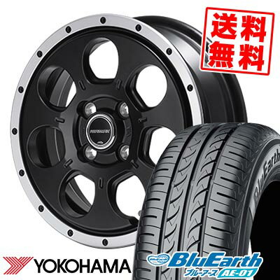 155/65R14 75S YOKOHAMA ヨコハマ BluEarth AE-01 ROADMAX W0-7 ロードマックス W0-7 サマータイヤホイール4本セット 【取付対象】