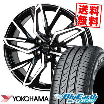 205/60R16 92H YOKOHAMA ヨコハマ BluEarth AE-01F Chronus CH-112 クロノス CH-112 サマータイヤホイール4本セット 【取付対象】