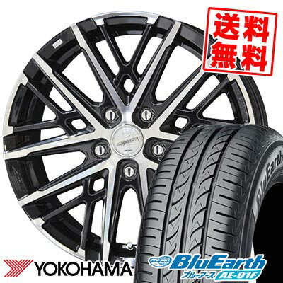 195/60R15 88H YOKOHAMA ヨコハマ BluEarth AE-01F SMACK GRAIVE スマック グレイヴ サマータイヤホイール4本セット 【取付対象】