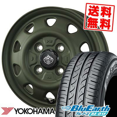 165/70R14 81S YOKOHAMA ヨコハマ BluEarth AE-01F LANDFOOT SWZ ランドフット SWZ サマータイヤホイール4本セット 【取付対象】