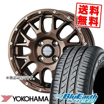 195/60R16 89H YOKOHAMA ヨコハマ BluEarth AE-01F MUDVANCE 08 マッドヴァンス08 サマータイヤホイール4本セット 【取付対象】