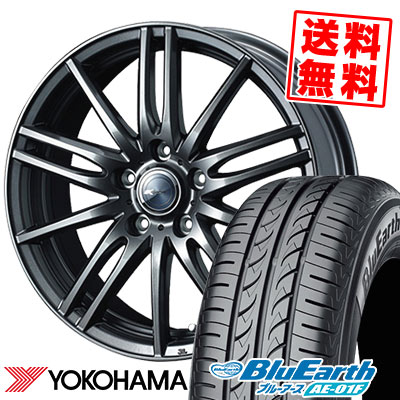 195/60R15 88H YOKOHAMA ヨコハマ BluEarth AE-01F ブルーアース AE01F Zamik Tito ザミック ティート サマータイヤホイール4本セット【取付対象】