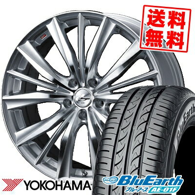 205/65R15 94H YOKOHAMA ヨコハマ BluEarth AE-01F ブルーアース AE01F weds LEONIS VX ウエッズ レオニス VX サマータイヤホイール4本セット【取付対象】