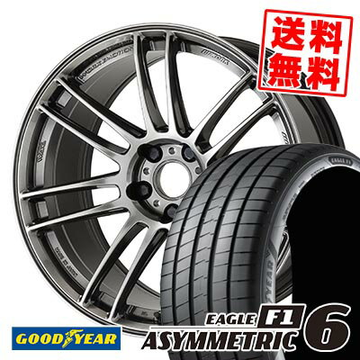 225/40R18 92Y XL グッドイヤー EAGLE F1 ASYMMETRIC 6 WORK EMOTION ZR7 サマータイヤホイール4本セット 【取付対象】