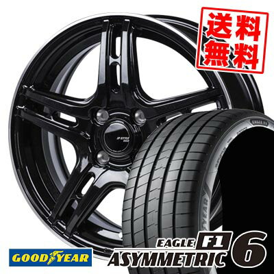 205/40R17 84W XL グッドイヤー EAGLE F1 ASYMMETRIC 6 JP STYLE R52 サマータイヤホイール4本セット 【取付対象】
