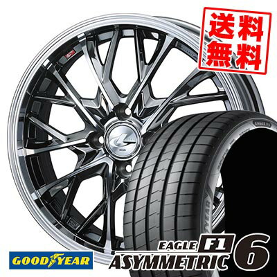 205/40R17 84W XL グッドイヤー EAGLE F1 ASYMMETRIC 6 LEONIS MV サマータイヤホイール4本セット 【取付対象】