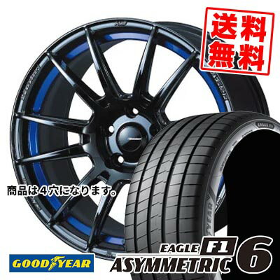 205/40R17 84W XL グッドイヤー EAGLE F1 ASYMMETRIC 6 WedsSport SA-62R サマータイヤホイール4本セット 【取付対象】