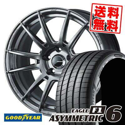 225/40R18 92Y XL グッドイヤー EAGLE F1 ASYMMETRIC 6 WedsSport SA-62R サマータイヤホイール4本セット 【取付対象】