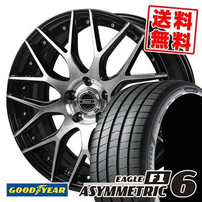225/40R18 92Y XL グッドイヤー EAGLE F1 ASYMMETRIC 6 Warwic MX-09 サマータイヤホイール4本セット 【取付対象】