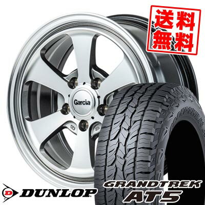 215/70R16 100T ダンロップ GRANDTREK AT5 Garcia Dallas6 サマータイヤホイール4本セット 【取付対象】