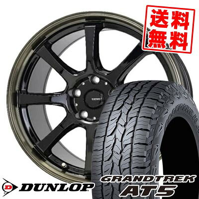 235/60R18 103H ダンロップ GRANDTREK AT5 G・SPEED P-08 サマータイヤホイール4本セット 【取付対象】