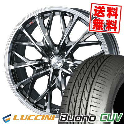 235/55R18 104V ルッチーニ Buono CUV LEONIS MV サマータイヤホイール4本セット 