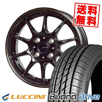 155/65R14 75H ルッチーニ Buono Drive G-SPEED P-07 サマータイヤホイール4本セット 【取付対象】