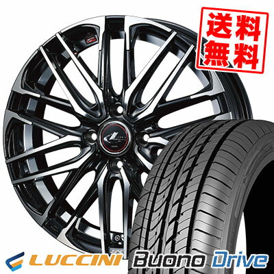 185/55R15 82V ルッチーニ Buono Drive WEDS LEONIS SK サマータイヤホイール4本セット 【取付対象】