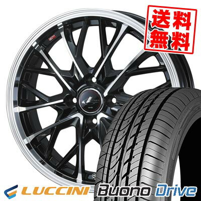 185/55R15 82V ルッチーニ Buono Drive LEONIS MV サマータイヤホイール4本セット 【取付対象】