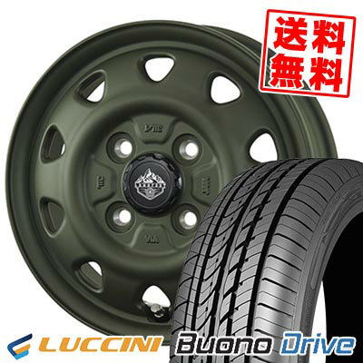 185/70R14 88H LUCCINI ルッチーニ Buono Drive LANDFOOT SWZ ランドフット SWZ サマータイヤホイール4本セット 【取付対象】