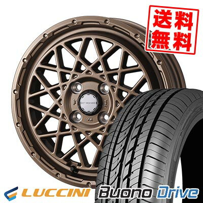 185/65R14 86H ルッチーニ Buono Drive MUDVANCE 09 サマータイヤホイール4本セット 【取付対象】