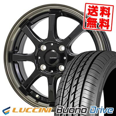 185/55R15 82V ルッチーニ Buono Drive G・SPEED P-08 サマータイヤホイール4本セット 【取付対象】