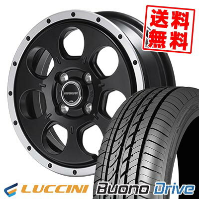 155/65R14 75H ルッチーニ Buono Drive ROADMAX W0-7 サマータイヤホイール4本セット 【取付対象】
