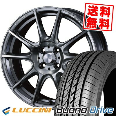 185/55R15 82V ルッチーニ Buono Drive WedsSport SA-25R サマータイヤホイール4本セット 【取付対象】