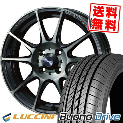 185/55R15 82V ルッチーニ Buono Drive WedsSport SA-25R サマータイヤホイール4本セット 【取付対象】