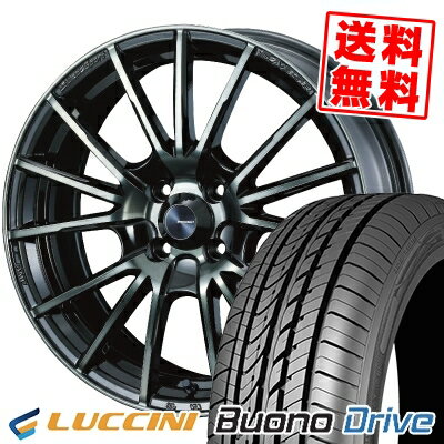 185/55R15 82V ルッチーニ Buono Drive WedsSport SA-35R サマータイヤホイール4本セット 【取付対象】