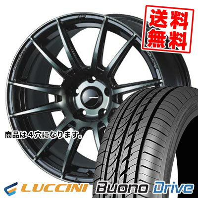 185/55R15 82V ルッチーニ Buono Drive WedsSport SA-62R サマータイヤホイール4本セット 【取付対象】