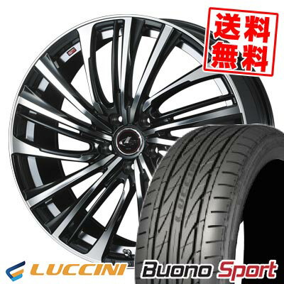 225/35R19 88Y XL ルッチーニ Buono Sport LEONIS FR サマータイヤホイール4本セット 【取付対象】