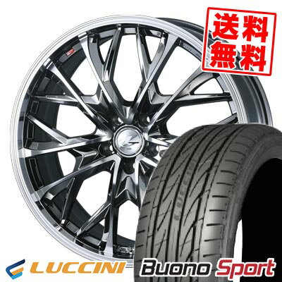 215/40R18 89W XL ルッチーニ Buono Sport LEONIS MV サマータイヤホイール4本セット 【取付対象】