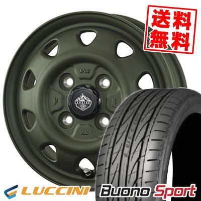 165/50R15 72V LUCCINI ルッチーニ Buono Sport LANDFOOT SWZ ランドフット SWZ サマータイヤホイール4本セット 【取付対象】