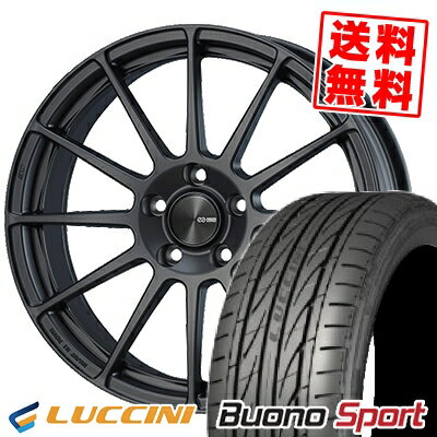 215/40R18 89W XL ルッチーニ Buono Sport ENKEI PF03 サマータイヤホイール4本セット 【取付対象】