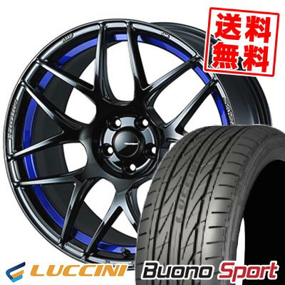 215/50R17 95W XL LUCCINI ルッチーニ Buono Sport WedsSport SA-27R ウェッズスポーツ SA-27R サマータイヤホイール4本セット 【取付対象】