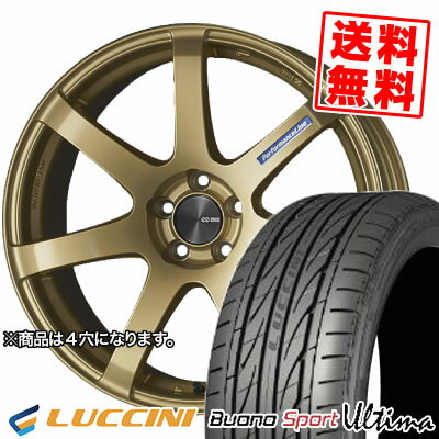 165/40R16 73V XL ルッチーニ BuonoUltima ENKEI PerformanceLine PF-07 サマータイヤホイール4本セット 【取付対象】