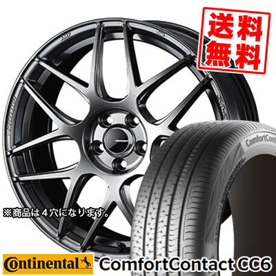 195/60R15 88V CONTINENTAL コンチネンタル ComfortContact CC6 WedsSport SA-27R ウェッズスポーツ SA-27R サマータイヤホイール4本セット 【取付対象】