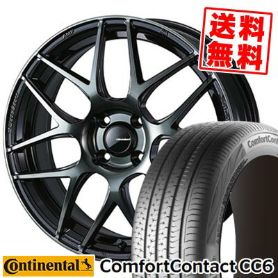 195/60R15 88V CONTINENTAL コンチネンタル ComfortContact CC6 WedsSport SA-27R ウェッズスポーツ SA-27R サマータイヤホイール4本セット 【取付対象】