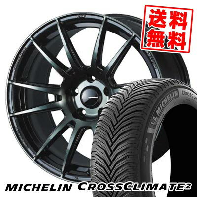 235/50R18 101Y XL ミシュラン CROSSCLIMATE 2 WedsSport SA-62R サマータイヤホイール4本セット 【取付対象】