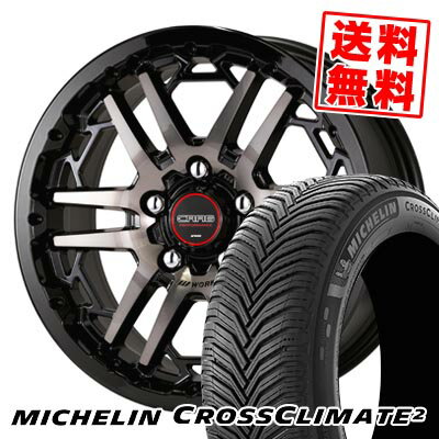 205/55R16 94V XL ミシュラン CROSSCLIMATE 2 WORK CRAG T-GRABIC3 サマータイヤホイール4本セット 【取付対象】