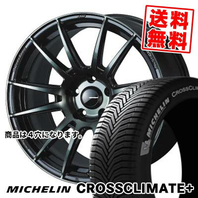 195/50R15 86V XL ミシュラン CROSSCLIMATE+ WedsSport SA-62R サマータイヤホイール4本セット 【取付対象】