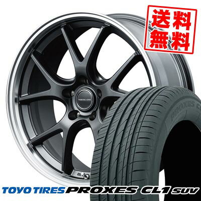 225/60R18 100H トーヨー タイヤ PROXES CL1 SUV VERTEC ONE EXE5 Vselection サマータイヤホイール4本セット 【取付対象】