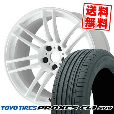 225/55R18 98V トーヨータイヤ PROXES CL1 SUV WORK EMOTION ZR7 サマータイヤホイール4本セット 【取付対象】